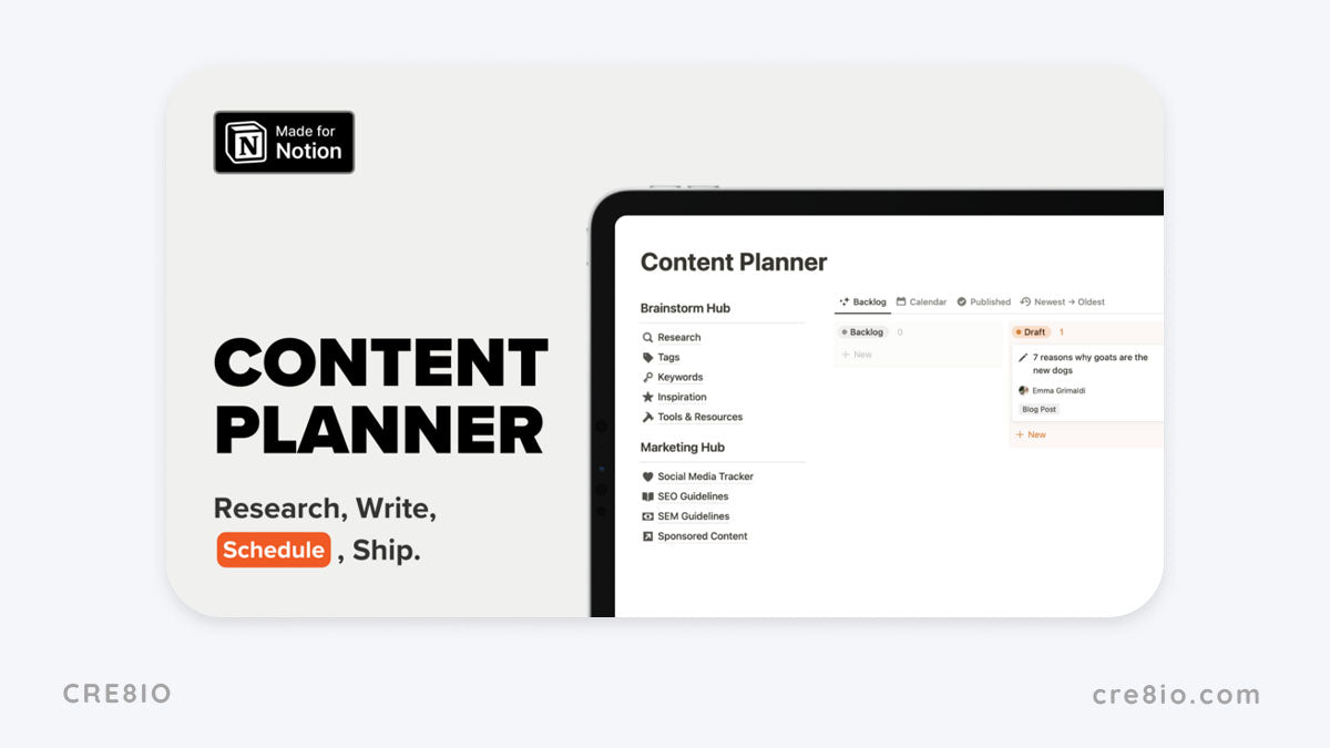 Notion Content Planner