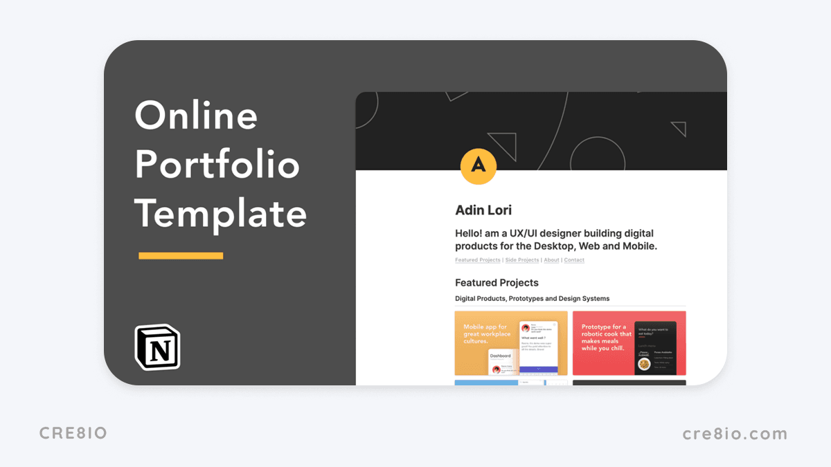 Notion Portfolio Template – Showw.Work