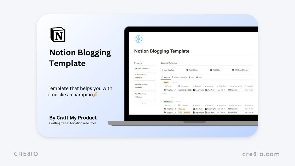 Notion Blogging Template