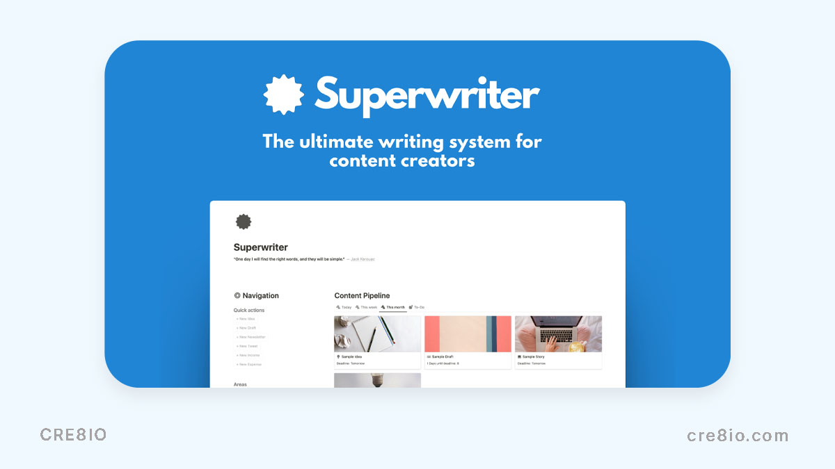 Superwriter for managing content