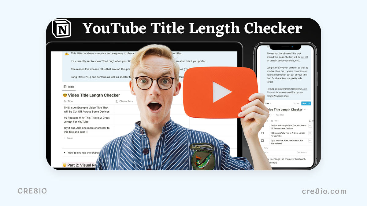 YouTube Title Length Checker tool