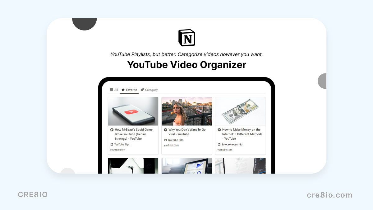 YouTube Video Organizer