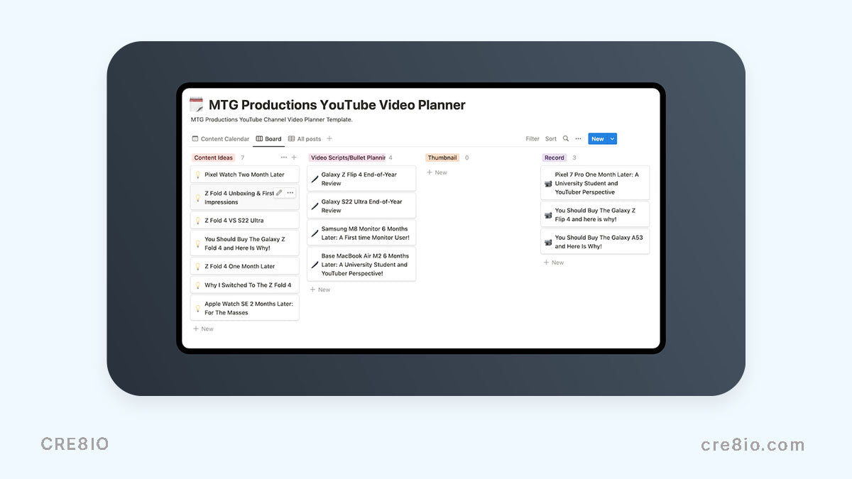 YouTube Video Planner