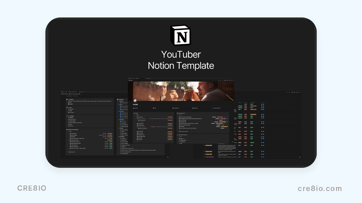 YouTuber Notion Template